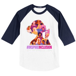 Inspire Inclusion International Women Day 2024 Baseball Sleeve Shirt