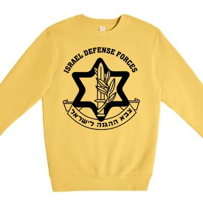 Idf Israel Israeli Defense Forces Zahal Premium Crewneck Sweatshirt