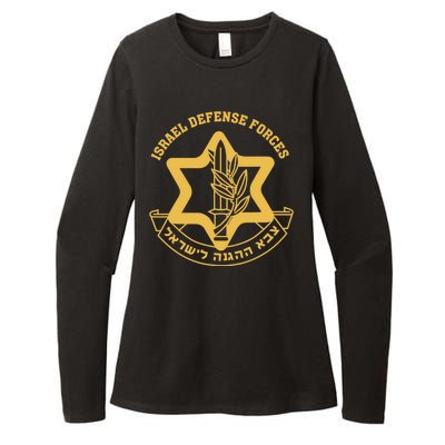 Idf Israel Israeli Defense Forces Zahal Womens CVC Long Sleeve Shirt