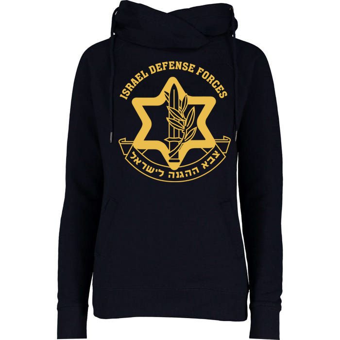 Idf Israel Israeli Defense Forces Zahal Womens Funnel Neck Pullover Hood