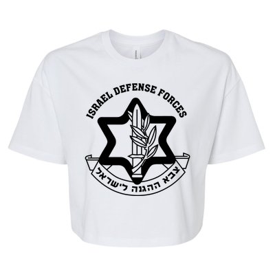 Idf Israel Israeli Defense Forces Zahal Bella+Canvas Jersey Crop Tee