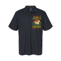 If It Involves Jesus And Camping Count Me In Softstyle Adult Sport Polo