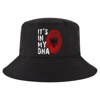 It is in my DNA fingerprint genes Albania flag country Gift Cool Comfort Performance Bucket Hat