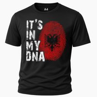 It is in my DNA fingerprint genes Albania flag country Gift Cooling Performance Crew T-Shirt