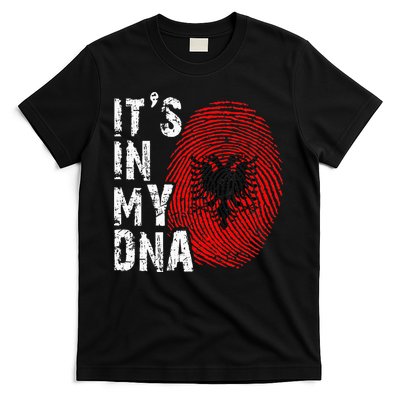 It is in my DNA fingerprint genes Albania flag country Gift T-Shirt