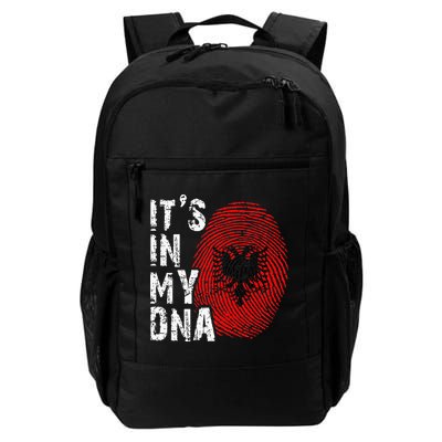 It is in my DNA fingerprint genes Albania flag country Gift Backpack