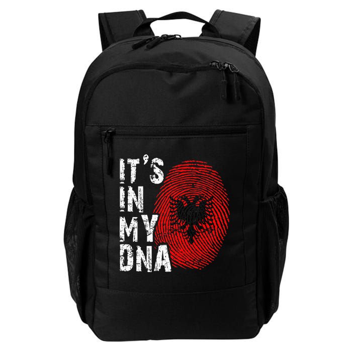 It is in my DNA fingerprint genes Albania flag country Gift Backpack