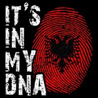 It is in my DNA fingerprint genes Albania flag country Gift Backpack