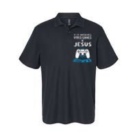 If It Involves Video Games & Jesus Count Me In Gaming Softstyle Adult Sport Polo