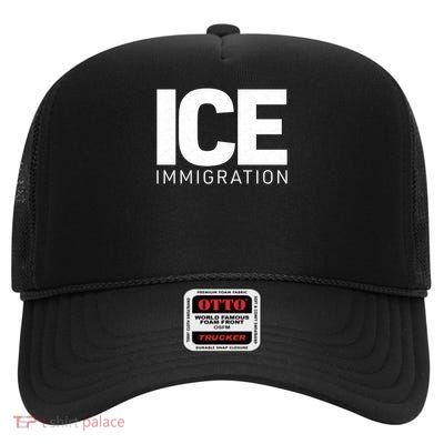ICE Immigration High Crown Mesh Back Trucker Hat