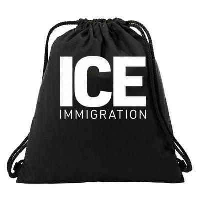ICE Immigration Drawstring Bag