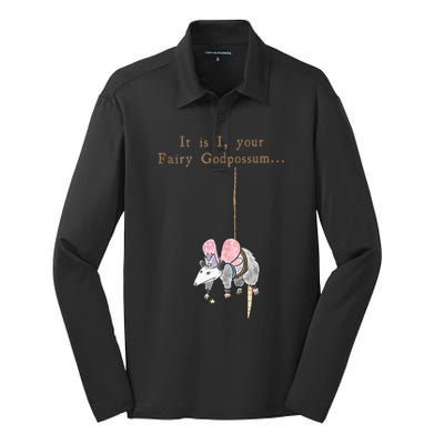 It Is I Your Fairy Godpossum Silk Touch Performance Long Sleeve Polo