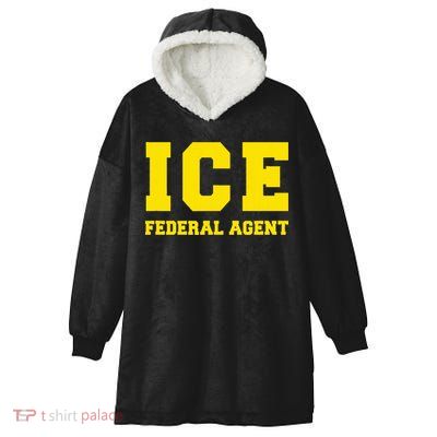 Ice Immigration Hooded Wearable Blanket