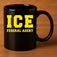 Ice Immigration 11oz C Handle Ceramic Mug