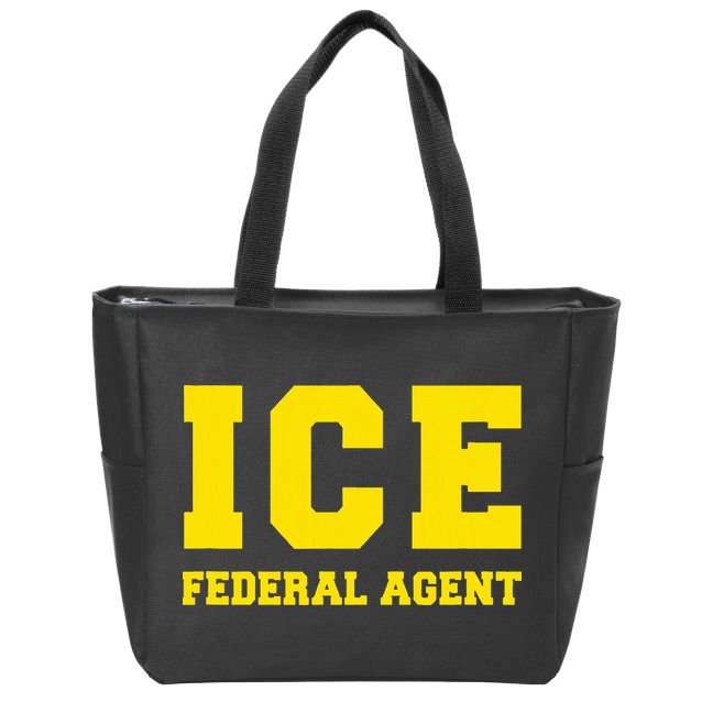 Ice Immigration Zip Tote Bag