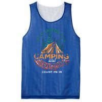 If It Involves Camping And Bacon Count Me In Funny Camping Mesh Reversible Basketball Jersey Tank