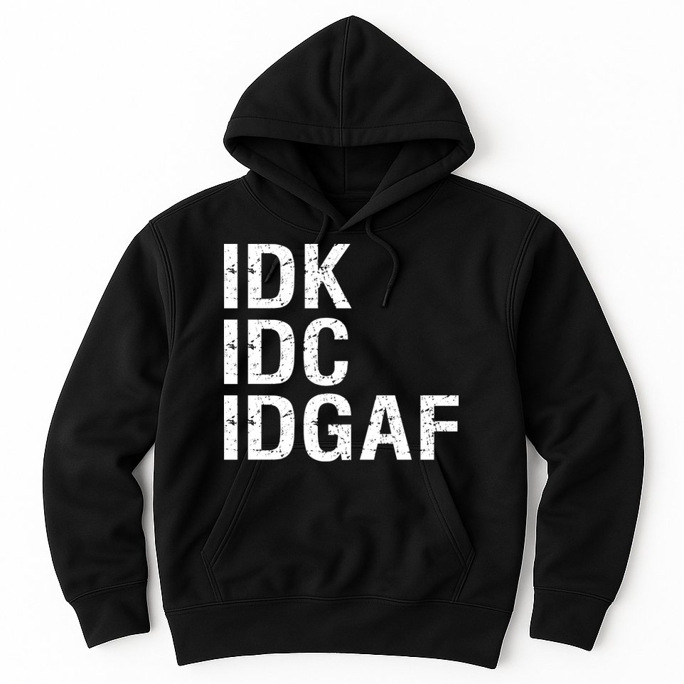Idk Idc Idgaf Hoodie