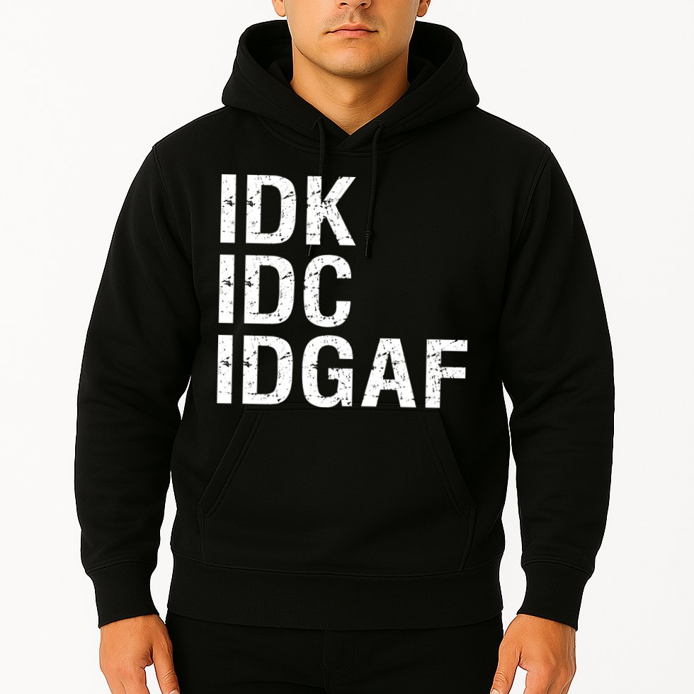 Idk Idc Idgaf Hoodie