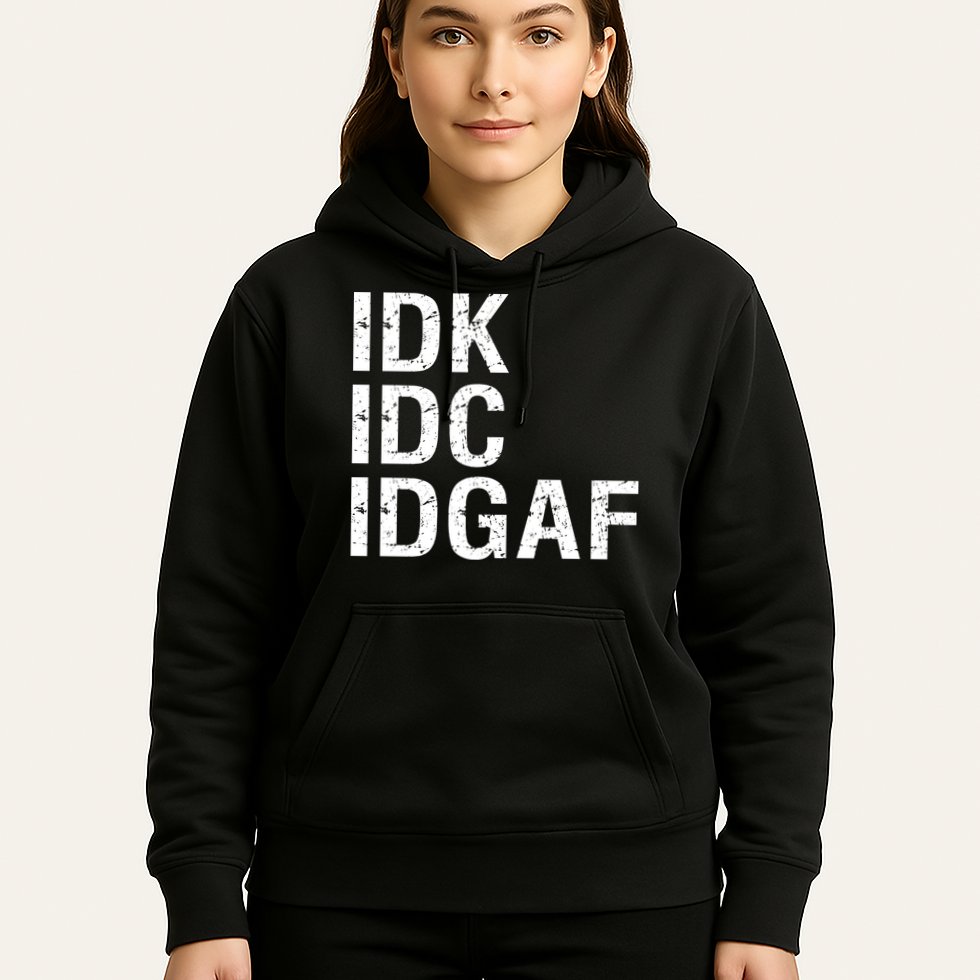 Idk Idc Idgaf Hoodie