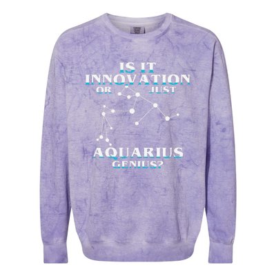 Is It Innovation Or Just Aquarius Genius Colorblast Crewneck Sweatshirt