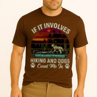 If It Involves Hiking And Dogs Count Me In Mountains Adventure Retro Vintage Performance Shirt