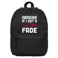 Imagine If I Got A Low Taper Fade Funny Hairstyle Meme 16 in Basic Backpack