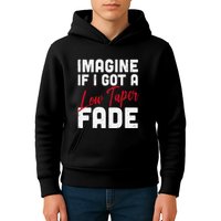 Imagine If I Got A Low Taper Fade Funny Hairstyle Meme Kids Hoodie