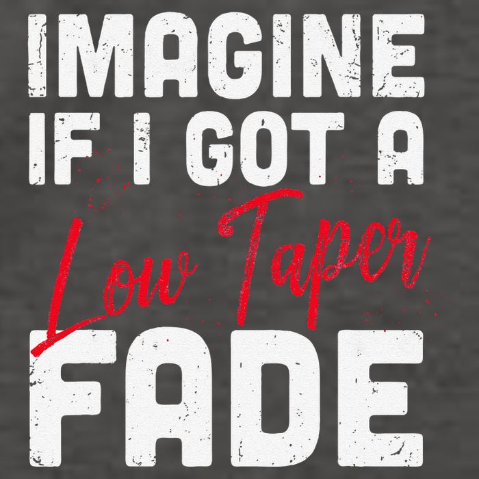 Imagine If I Got A Low Taper Fade Funny Hairstyle Meme Vector Backpack