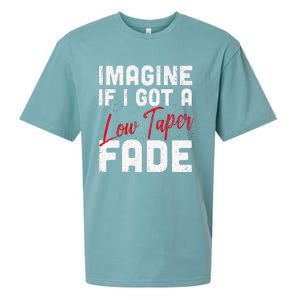 Imagine If I Got A Low Taper Fade Funny Hairstyle Meme Sueded Cloud Jersey T-Shirt