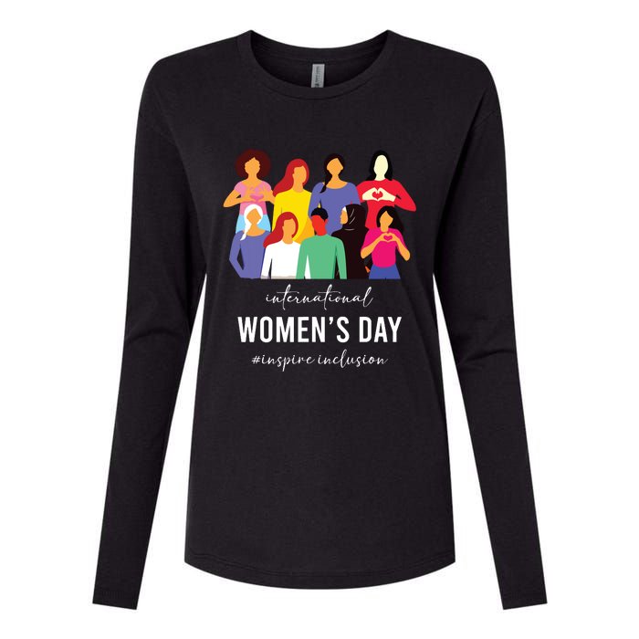 Inspire Inclusion International Women Day 2024 For Women Womens Cotton Relaxed Long Sleeve T-Shirt