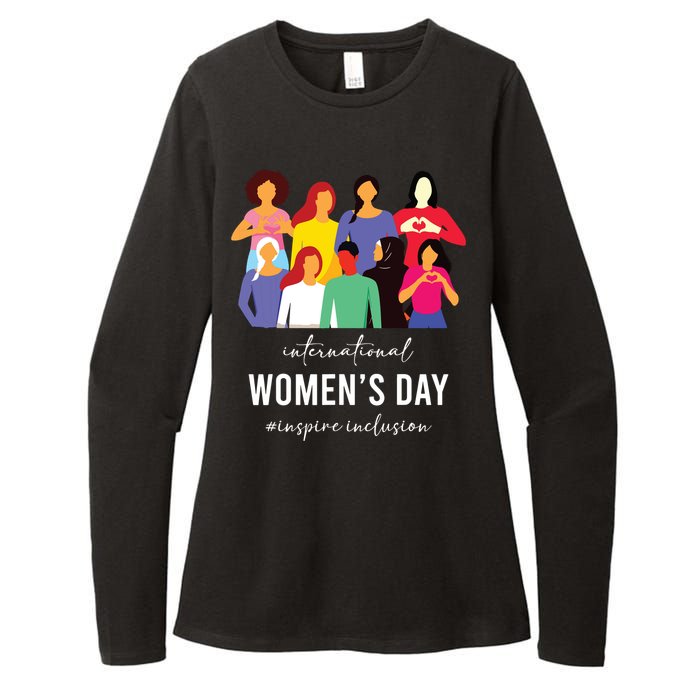 Inspire Inclusion International Women Day 2024 For Women Womens CVC Long Sleeve Shirt