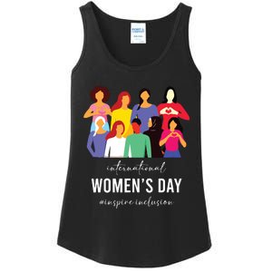 Inspire Inclusion International Women Day 2024 For Women Ladies Essential Tank