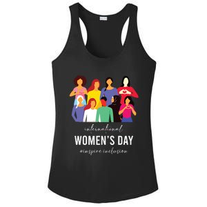 Inspire Inclusion International Women Day 2024 For Women Ladies PosiCharge Competitor Racerback Tank