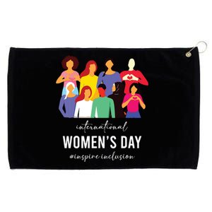 Inspire Inclusion International Women Day 2024 For Women Grommeted Golf Towel