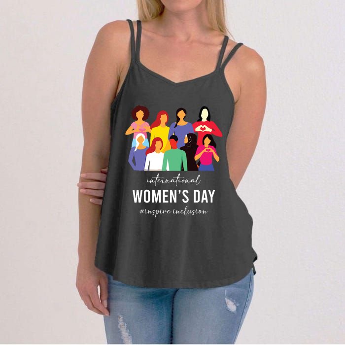 Inspire Inclusion International Women Day 2024 For Women Women's Strappy Tank