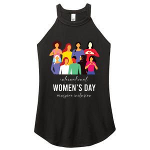 Inspire Inclusion International Women Day 2024 For Women Women's Perfect Tri Rocker Tank