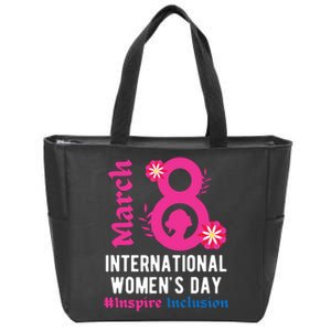 Inspire Inclusion International Women Day 2024 March 8 2024 Zip Tote Bag