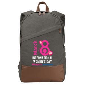 Inspire Inclusion International Women Day 2024 March 8 2024 Cotton Canvas Backpack