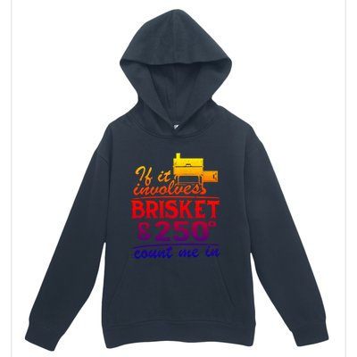 If It Involves Brisket And 250 Degrees Count Me In Meat Smoker Cute Gift Urban Pullover Hoodie