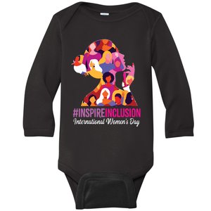 Inspire Inclusion International Women Day 2024 Baby Long Sleeve Bodysuit