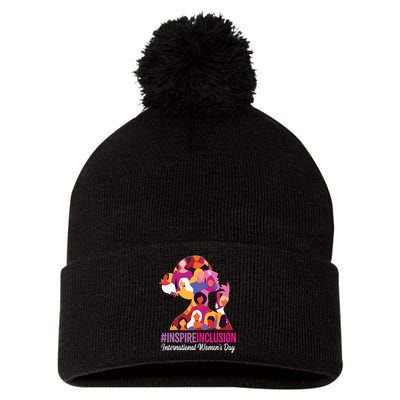 Inspire Inclusion International Women Day 2024 Pom Pom 12in Knit Beanie