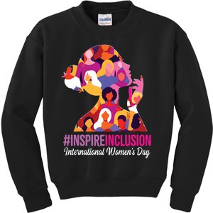 Inspire Inclusion International Women Day 2024 Kids Sweatshirt