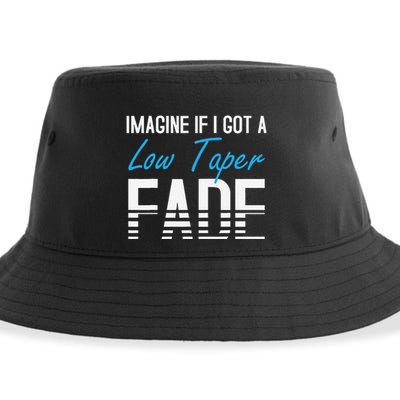 Imagine If I Got A Low Taper Fade Funny Hairstyle Meme Sustainable Bucket Hat