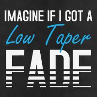 Imagine If I Got A Low Taper Fade Funny Hairstyle Meme Large Microfiber Waffle Golf Towel