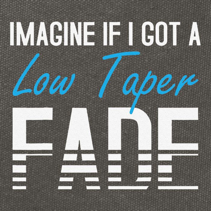 Imagine If I Got A Low Taper Fade Funny Hairstyle Meme Cotton Canvas Backpack