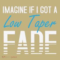 Imagine If I Got A Low Taper Fade Funny Hairstyle Meme Cooling Performance Long Sleeve Crew