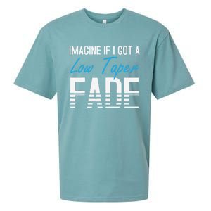 Imagine If I Got A Low Taper Fade Funny Hairstyle Meme Sueded Cloud Jersey T-Shirt