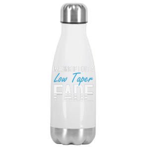 Imagine If I Got A Low Taper Fade Funny Hairstyle Meme Stainless Steel Insulated Water Bottle