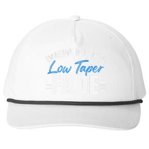 Imagine If I Got A Low Taper Fade Funny Ironic Meme Snapback Five-Panel Rope Hat