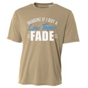 Imagine If I Got A Low Taper Fade Funny Ironic Meme Cooling Performance Crew T-Shirt